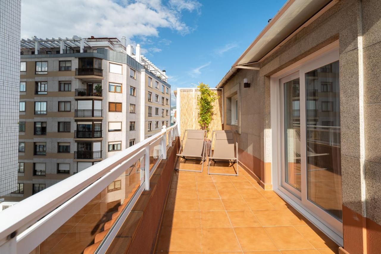 Atico En El Corazon De Vigo Apartment Bagian luar foto