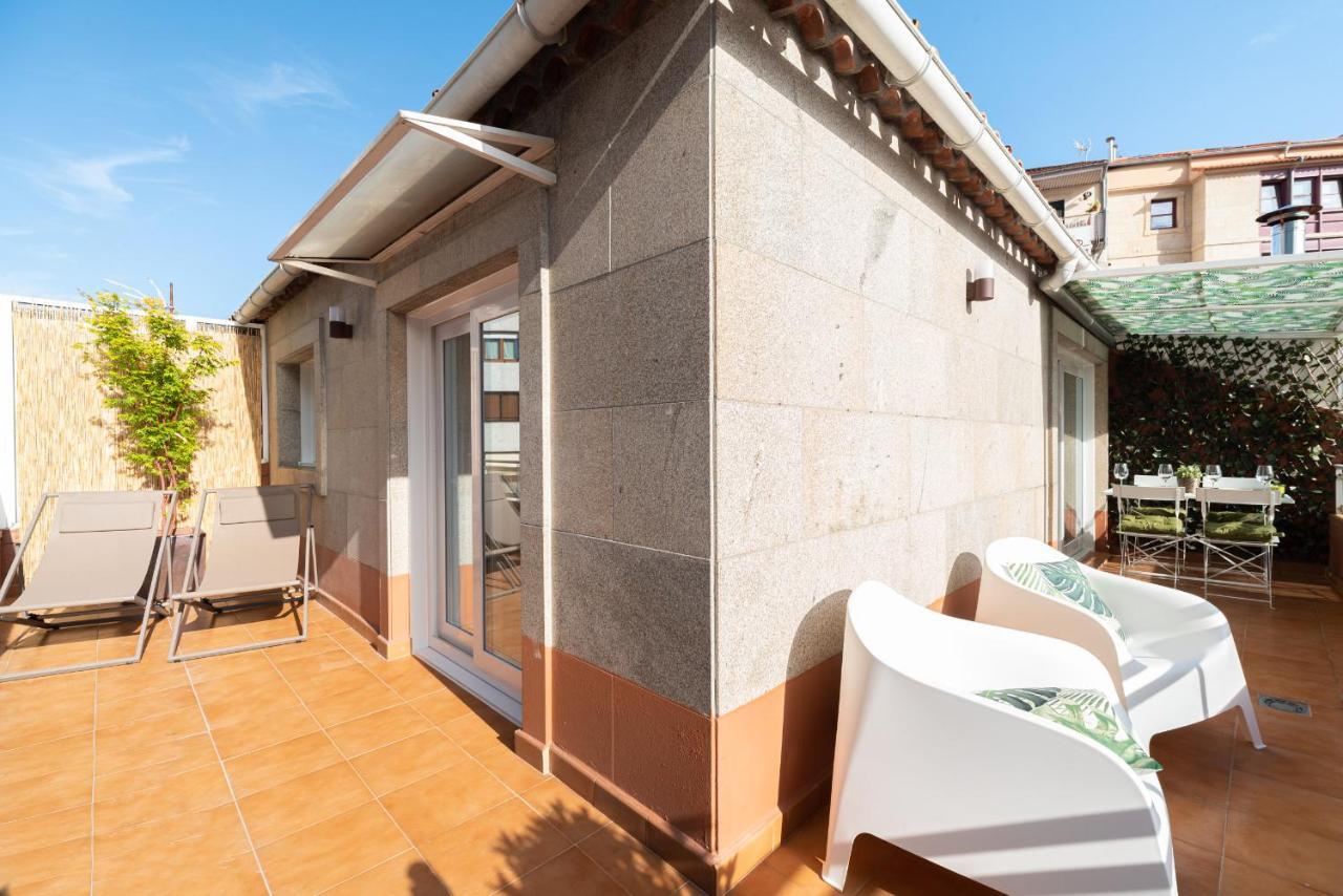 Atico En El Corazon De Vigo Apartment Bagian luar foto